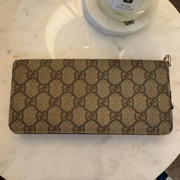 Authentic Gucci Blue Beige long wallet - Picture 14 of 14